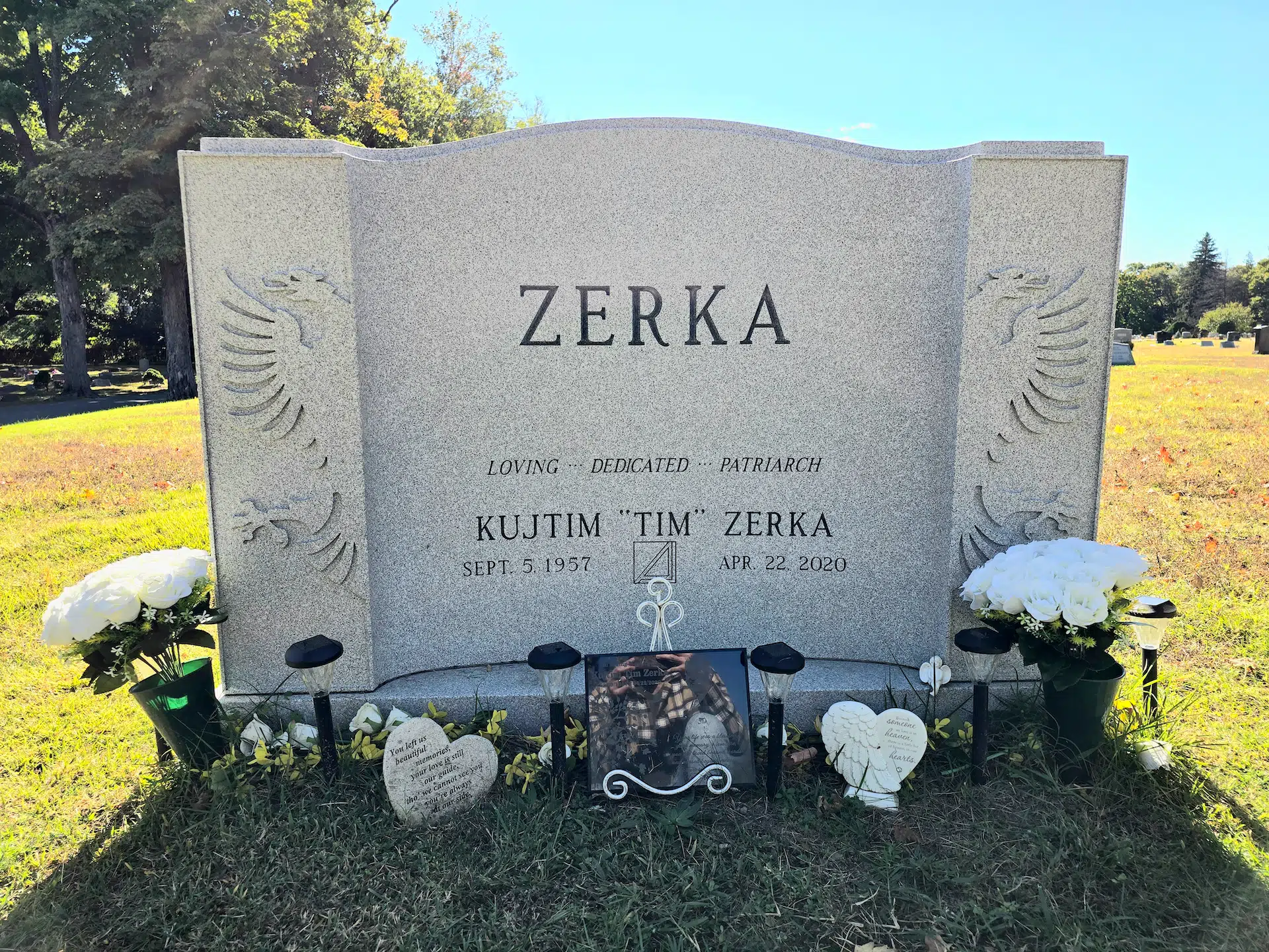Granite Headstone hand-carved by Headstone Cost Guide in NJ — image 4