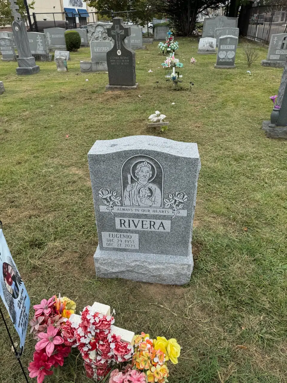 Granite Headstone hand-carved by Headstone Cost Guide in NJ — image 4