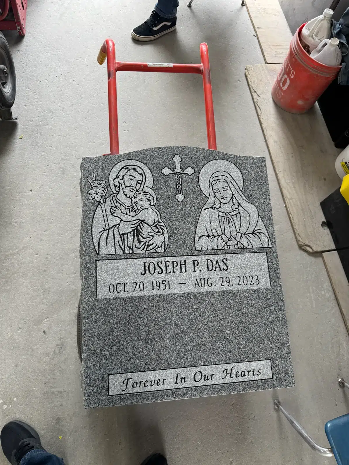 Granite Headstone hand-carved by Headstone Cost Guide in NJ — image 8