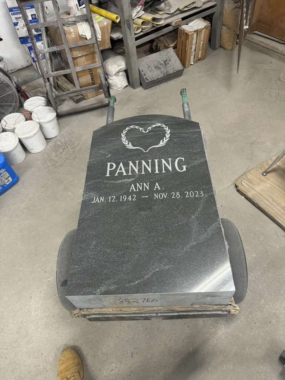 Granite Headstone hand-carved by Headstone Cost Guide in NJ — image 9