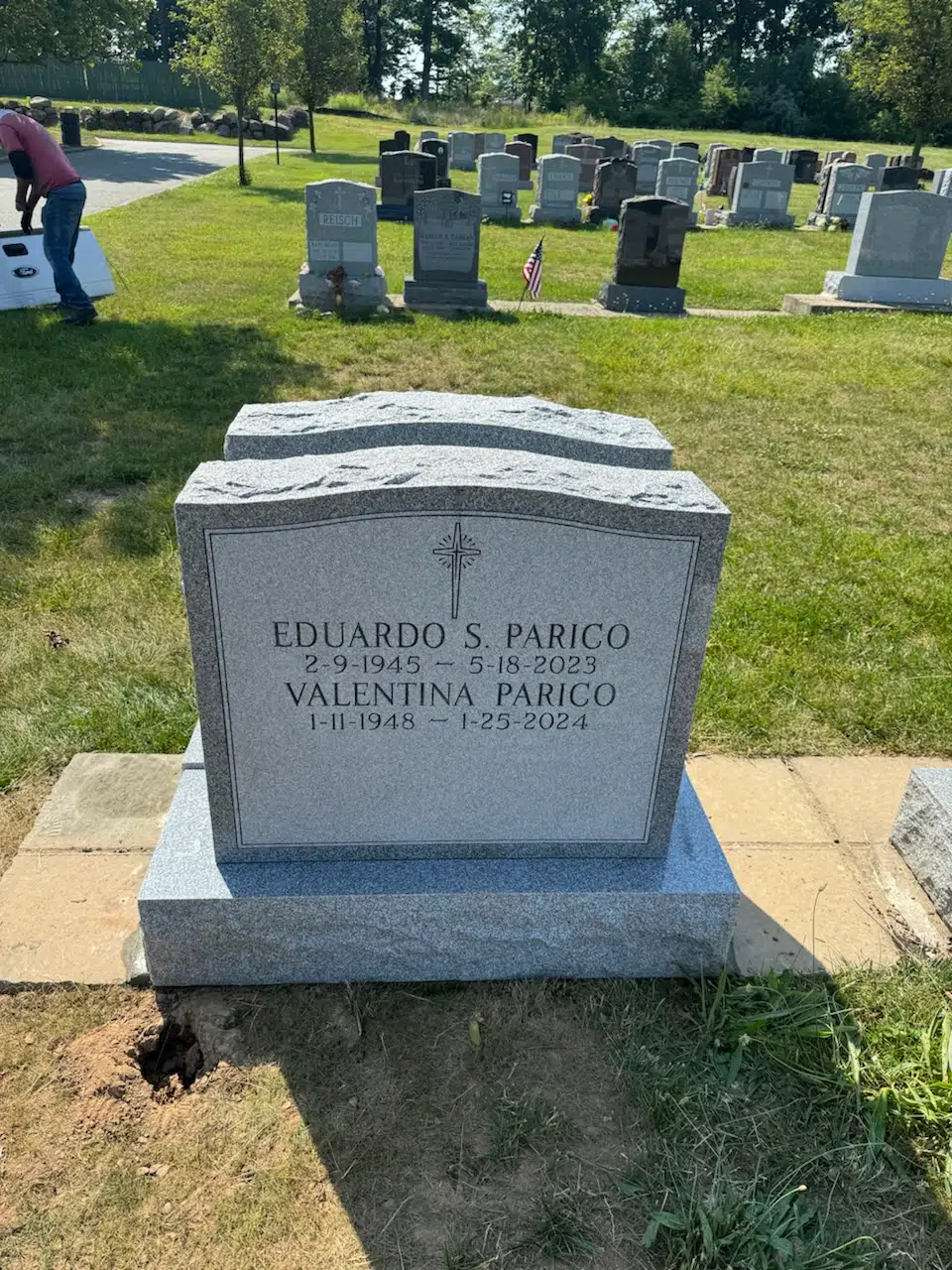 Granite Headstone hand-carved by Headstone Cost Guide in NJ — image 3